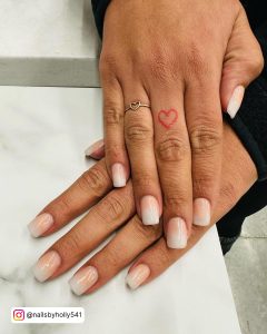 Nude Ombre Almond Nails