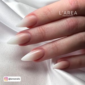 Nude Ombre Nails Almond