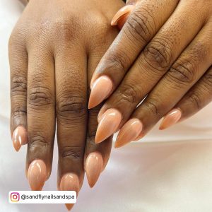 Nude Ombre Nails Short