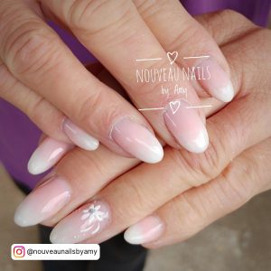 Ombre Almond Nails Short