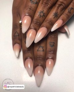 Ombre Almond Shape Nails