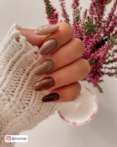 Ombre Brown Nails