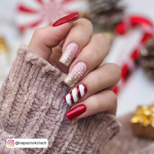 Ombre Christmas Nails