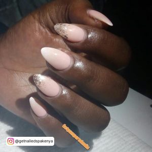 Ombre French Nails Almond