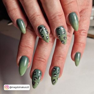 Ombre Lime Green Nails