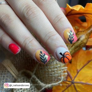 Ombre Nail Designs Fall Colors