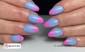 Ombre Nails Bright Colors