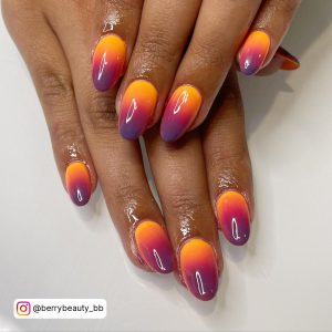 Ombre Nails Different Colors