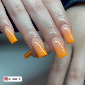 Ombre Nails Orange