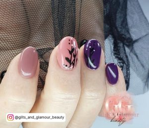 Ombre Nails Purple And Pink
