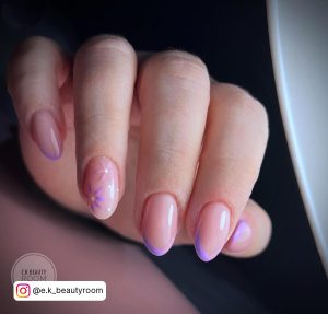 Ombre Pink And Purple Nails