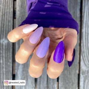 Ombre Purple Nails