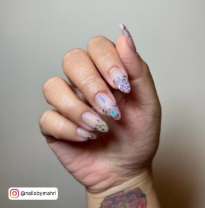 Ombre Sparkle Acrylic Nails
