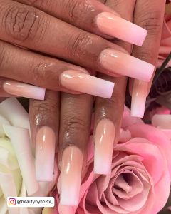 Ombre Tapered Square Nails