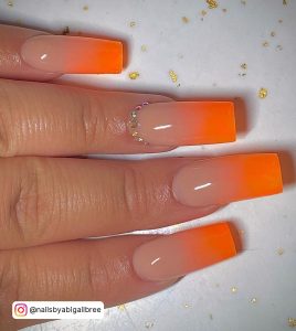 Orange Acrylic Nail Ideas