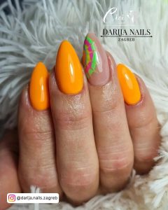 Orange Nail Ideas For Summer