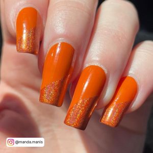Orange Nails Fall