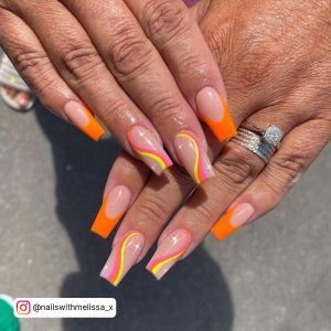 Orange Summer Nail Ideas