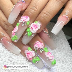 Pastel Acrylic Nails Coffin