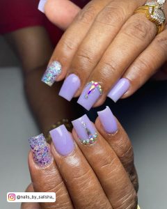 Pastel Pink And Purple Nails
