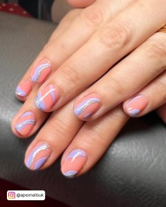 Pastel Purple And Pink Nails