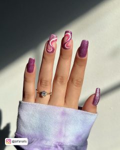 Pink And Purple Nails