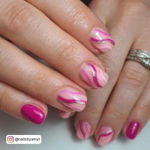 Pink Ombre Gel Nails