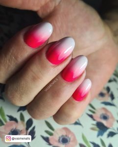 Pink Ombre Summer Nails