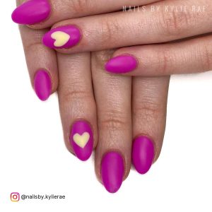 Pink Purple Nails Valentine'S Day