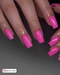Pink Short Acrylic Nails