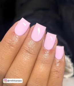 Pink Short Nails