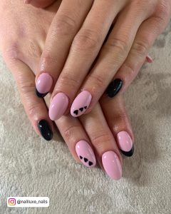 Pink Valentine Gel Nails