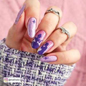 Purple And Pink Nail Designs
