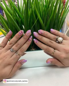 Purple French Tip Nail Ideas