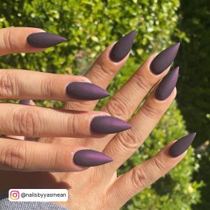 Purple Matte Nail Designs