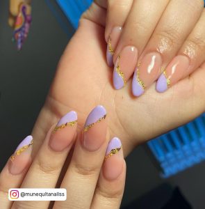 Purple Nail Designs Almond