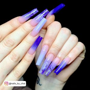 Purple Nails Ombre