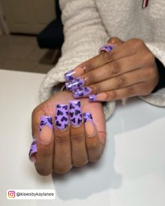 Purple Valentine'S Day Nails