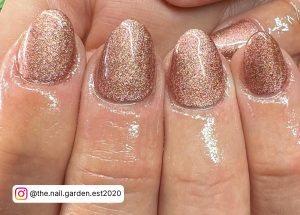 Rose Gold Acrylic Nails
