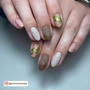 Rose Gold Chrome Stiletto Nails