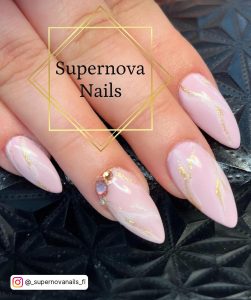 Rose Gold Marble Nail Designs