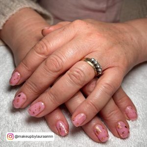 Rose Gold Quince Nails