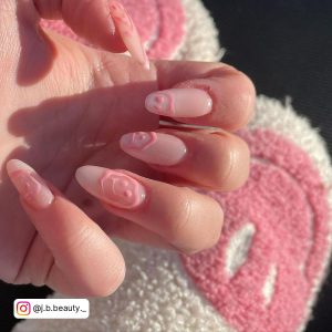 Short Almond Ombre Nails