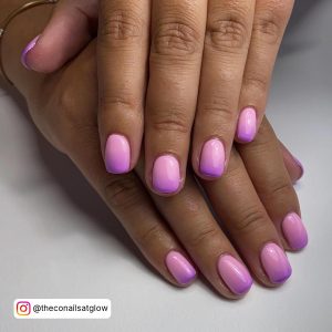 Short French Ombre Nails