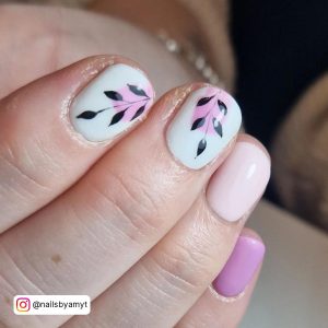 Short Light Pink Gel Nails