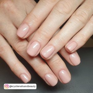 Short Pink And White Acrylic Nails