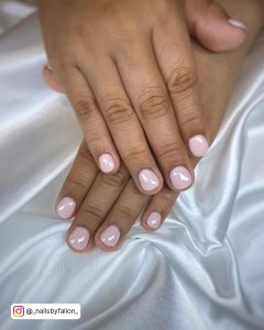 Short Pink Gel Nails