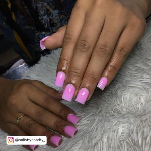 Short Pink Nude Nails
