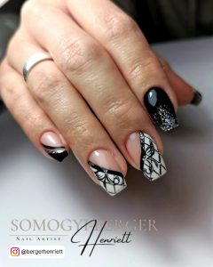 Short Tapered Square Nails French Tip