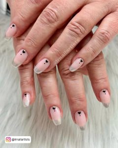 Silver Chrome French Nails